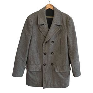 Lauren Ralph Lauren Mens Peacoat Wool Jacket Size 38 Preppy Old Money Corporate